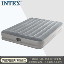 INTEX on-board automatic charging bed for single inflatable mattress Outdoor Camping Air Cushion Bed for home lunch break Folding Bed