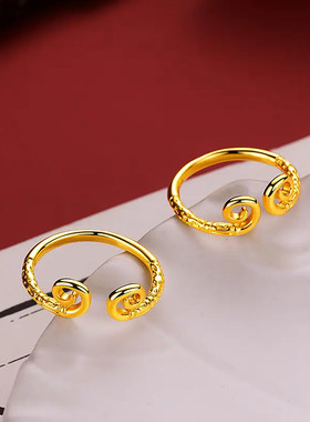 黑神话悟空传同款紧箍咒戒指个性金色活口情侣戒