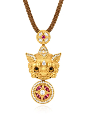 合金项链 古法轻奢小众高级感传统中国风貔貅项链精美时尚手工