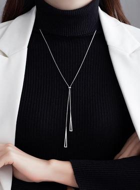 合金项链 百搭小众首饰品高级感气质长款项链2025时尚轻奢简约