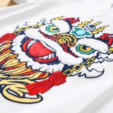 Летняя этническая футболка с коротким рукавом, китайский стиль, с вышивкой, этнический стиль, большой размер