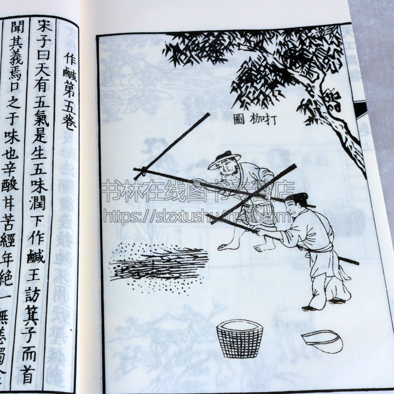 天工开物据浪华书林菅生堂本影印宣纸线装竖版繁体字古籍善本珍藏版无删减农业手工业中国古代科学综合百科全书