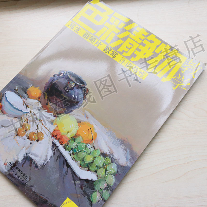 色彩静物教学写生画照片默写详解精练水粉水彩绘画现代美术高中专业报考艺术院校考试参考书教程教材