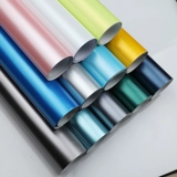 Металлический серебряный электромобиль, электрический зеркало заднего вида, модифицированная наклейка