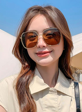 偏光太阳镜女夏防紫外线大脸显瘦