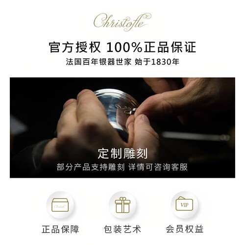CHRISTOFLE 昆庭 Perles珍缘不锈钢正餐甜品刀叉餐勺家用送礼 - 图3