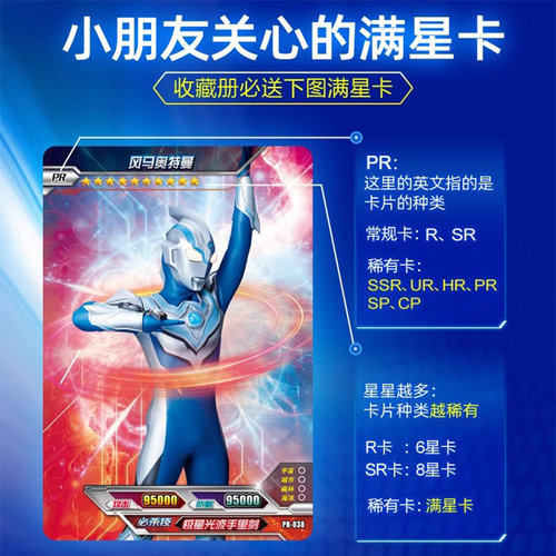 卡游奥特曼卡片卡册全套卡牌玩具豪华经典卡包儿童正版收集收藏册 - 图3