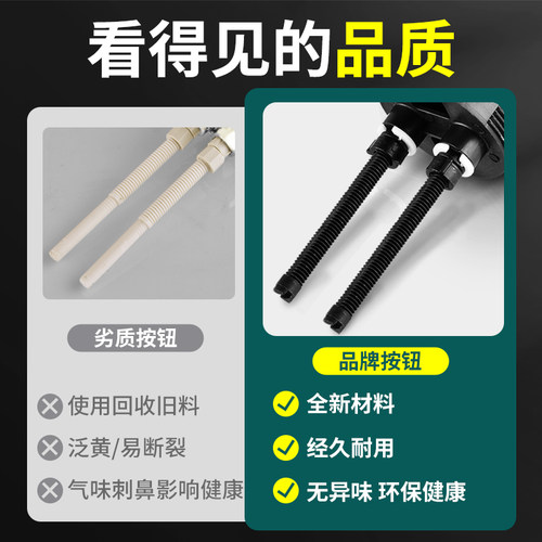 马桶水箱配件冲水按钮老式抽水坐便器按压器盖子按键开关大全通用 - 图2