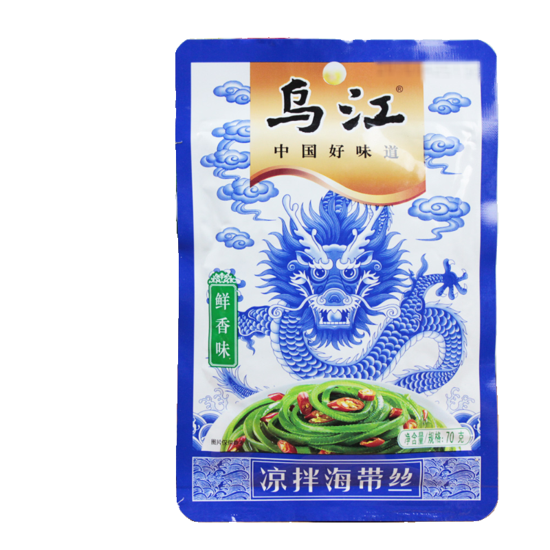 乌江涪陵榨菜鲜香海带丝50g零食酱菜泡菜咸菜下饭菜佐餐小菜早餐 - 图0