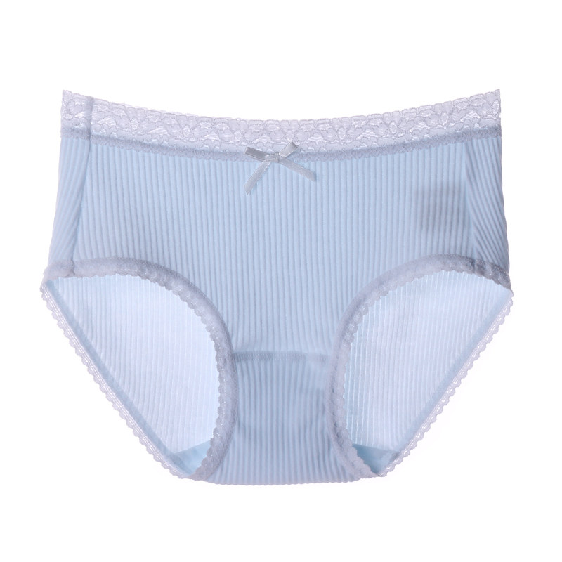 4条内裤女纯棉中腰蕾丝亲肤全棉裆100%三角内裤简约学生少女短裤,淘宝优惠券,粉丝福利购,淘宝优惠卷