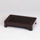 Ebony solid wood square rectangular vase bonsai jade seal teapot porcelain antique Buddha statue base wooden holder
