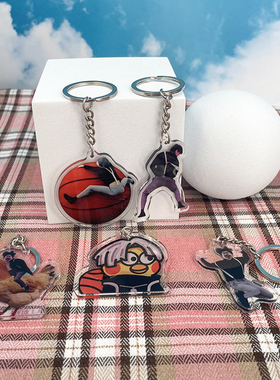 亚克力钛钢方珠链男女小黑子项链