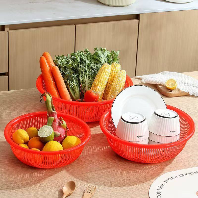 耐用塑料洗菜盆沥水篮漏水筛30cm家用厨房多功能过滤篮麻辣烫店,淘宝优惠券,粉丝福利购,淘宝优惠卷