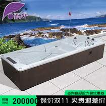 Purple Leaf Surf Massage Bathtub Mega Pool Courtyard Garden Swimming Pool SPA Couple Spice Bath