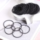 Black small high elastic rubber ring durable headband for men and women