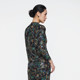 Antique 26 spring new style shopping mall cross-collar slim long-slim printed floral commuter top for women