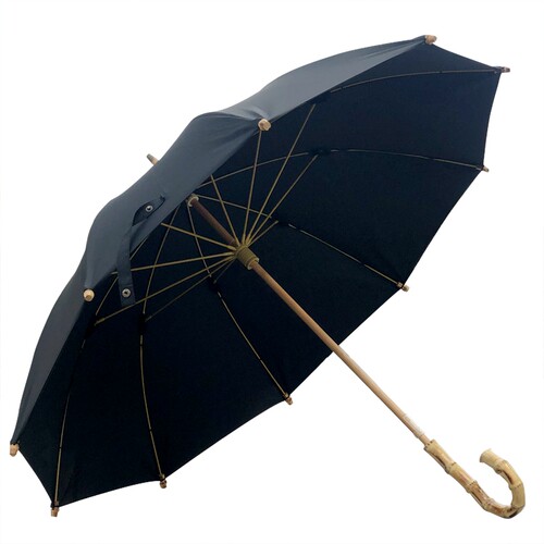 环保手开礼盒装竹制复古男女双层伞面长柄伞防晒防风晴雨创意雨伞 - 图1