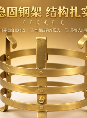 蒙古族图力嘎祭火铁艺支架图拉嘎