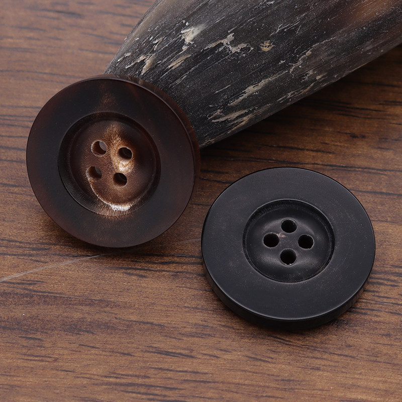 天然真牛角钮扣高档品牌西服扣子正装西装男女风衣大衣四眼纽扣,淘宝优惠券,粉丝福利购,淘宝优惠卷