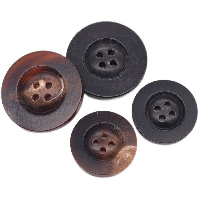 天然真牛角钮扣高档品牌西服扣子正装西装男女风衣大衣四眼纽扣,淘宝优惠券,粉丝福利购,淘宝优惠卷