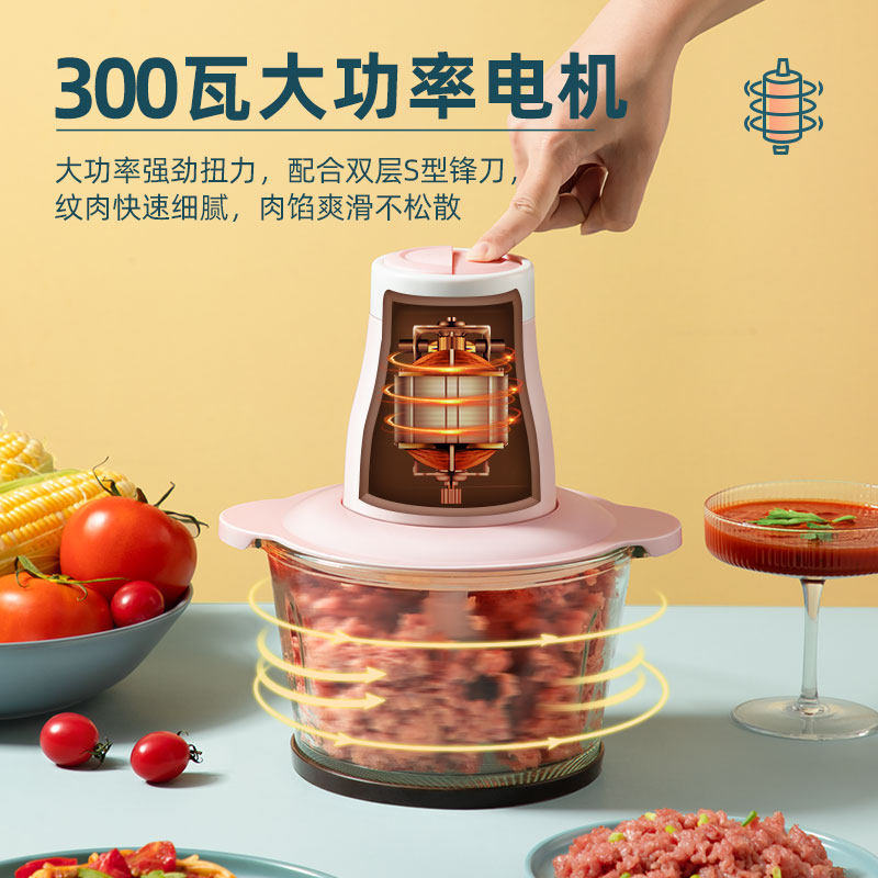 汉佳欧斯多功能家用小型电动绞肉机 楚湘电器绞肉/碎肉/绞菜机
