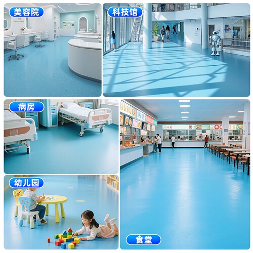 PVC地板贴防水防滑加厚耐磨商用塑胶地板革地胶地板铺垫加厚耐磨 - 图2