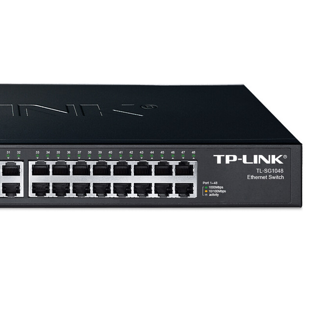 TP-LINK 48-port gigabit switch three-layer network management 32 ports  36-way poe Gigabit