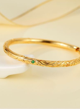 哪吒镀仿真黄金手镯儿童小孩情侣男女同款哪吒乾坤圈手环周边手饰