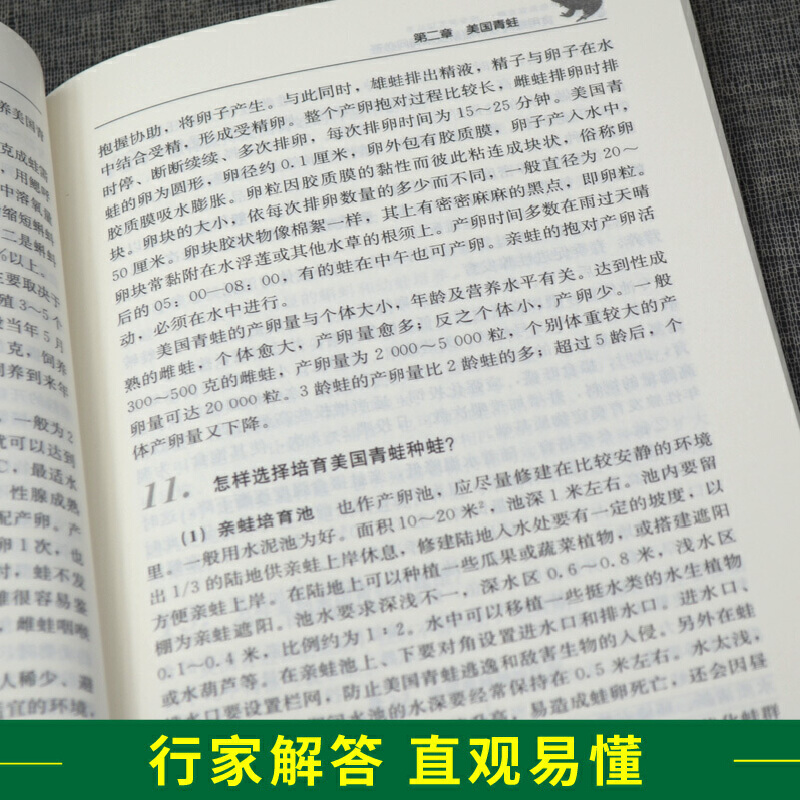 食用蛙高效养殖新技术有问必答 养蛙技术书籍 食用蛙的人工养殖和繁育技术 虎纹蛙牛蛙美国青蛙石蛙养殖技术书籍 - 图3