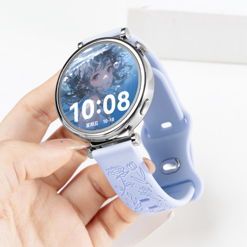 【玫瑰浮雕设计款】华为手表WATCH GT4女款智能gt运动送老婆健康女性生理周期新款送女友精致情人节送礼 - 图0