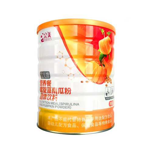 完美营养餐螺旋藻南瓜粉800g罐装膳食纤维代餐粉儿童五谷杂粮正品 - 图3