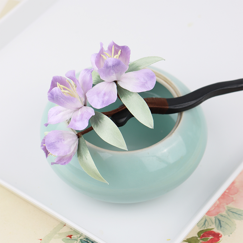 非遗绒花diy材料制作工具全套新手手工发簪退火铜丝剪刀搓丝支架 - 图3