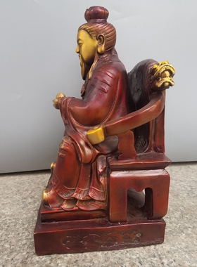 纯铜桌面铜像天尊摆件