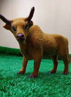 仿真小黄牛橱窗儿童内蒙古模型