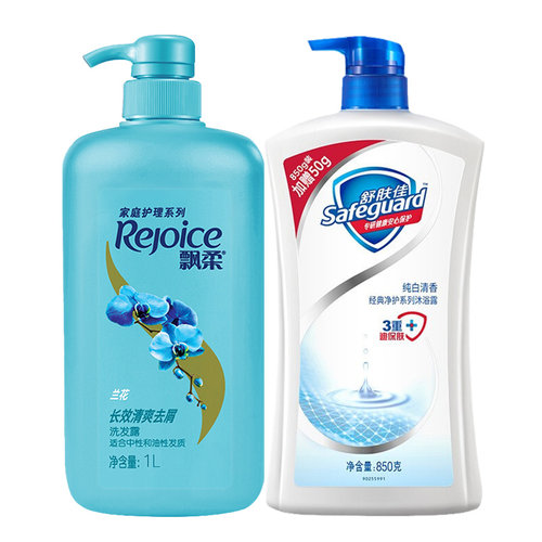 飘柔洗发水液沐浴露套装二合一正品牌官方店洗头膏男女士去止屑痒 - 图3