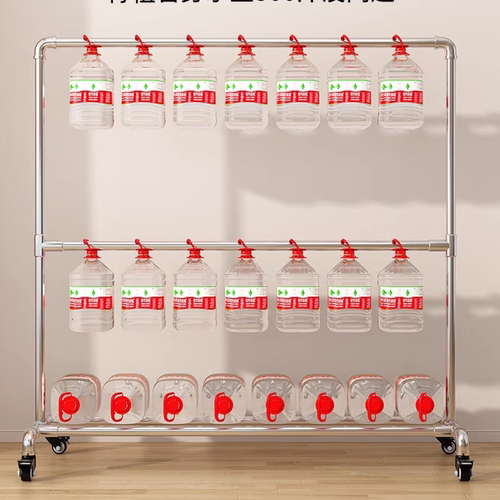 水管钢管晾衣架落地卧室内阳台外凉晒挂衣架加粗加厚家用双层简易 - 图1