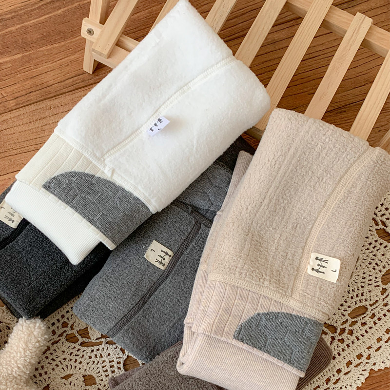 儿童打底裤加绒加厚秋冬季女童灰色九分裤不连脚外穿一体绒保暖裤,淘宝优惠券,粉丝福利购,淘宝优惠卷