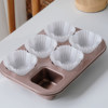 High temperature resistant 100 square cake cups oil paper holder paper pad oil-proof Christmas cookie wrapping paper disposable