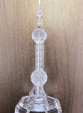 东方明珠塔模型摆件LED带灯亚克力建筑模型上海特色旅游纪念品