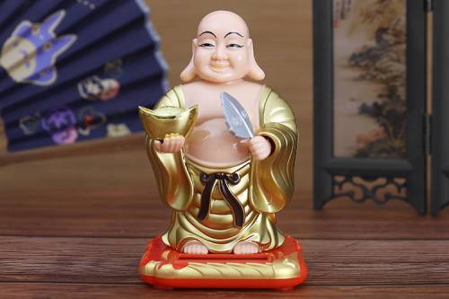 猫中国广东省大陆太阳能摇手家居客厅店铺收银台创意礼品360包邮 - 图3