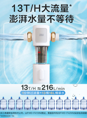 3M前置过滤器免换芯大流量13T/h
