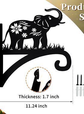 跨境新品花盆钩金属铁制工艺品家居花园公园花鸟动物装饰品摆件