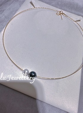 仿珍珠大小珠路路通注金项圈