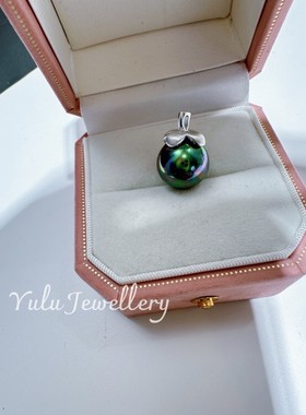 母贝珍珠金柿子纯银吊坠