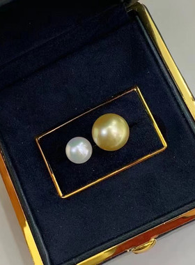 母贝仿珍珠纯银双珠戒指