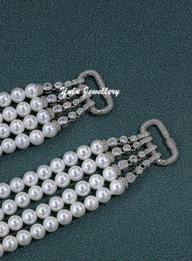 母贝仿珍珠一款多戴项链毛衣链