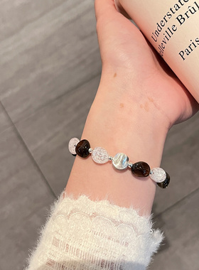 白水晶茶晶手串手链手镯