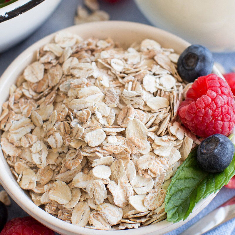 美国进口uncle tom传统燕麦片整粒大颗粒片麸皮状快熟营养早餐粥