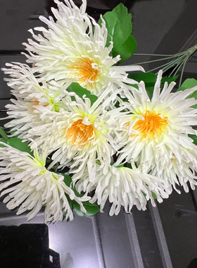 绢花墓地菊花单支清明批发帝王菊