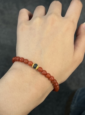 大仙的串儿南红翡翠手串故宫红